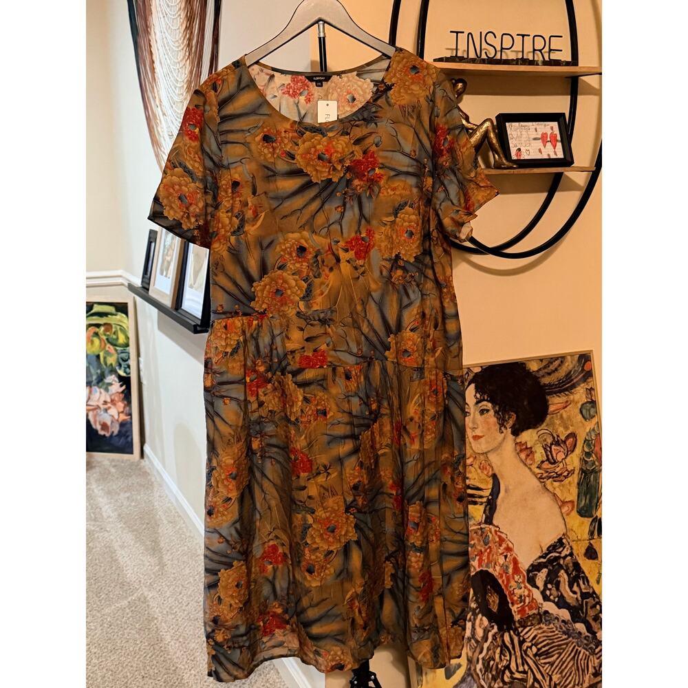 3 for $9 FloryDay NWT Floral Dress Light Weight 2XL